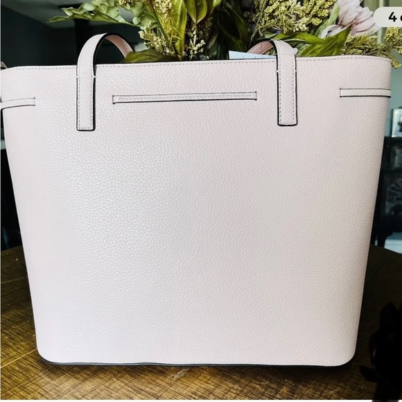 Kate Spade Tote ♠️ Hayes Medium Pebbled Leather with Zipper Top in Pink Chalk - Picture 3 of 7